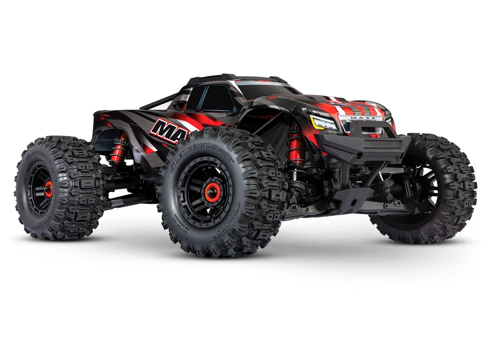 טרקסס מאקסס בראשלס 4X4 בצבע אדום/שחור WideMAXX מוכן לנסיעה