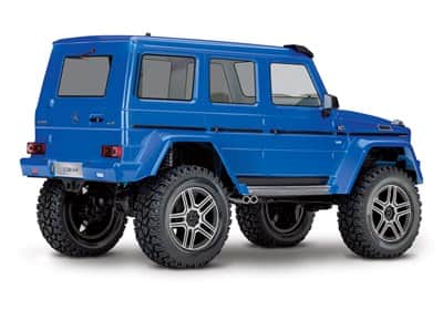 82096-4-TRX-4-Mercedes-G500-3qtr-rear-blue-Clear-windows