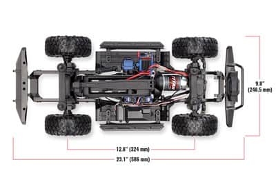 TRX-4-top-chassis-dimensions