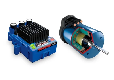 טרקסס מיני XRT מוכנה לנסיעה - בראשלס 4X4 בגודל 1/16 בצבע כתום (ללא סוללה ומטען )