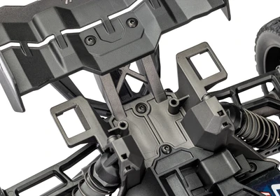 טרקסס מיני XRT מוכנה לנסיעה - בראשלס 4X4 בגודל 1/16 בצבע כתום (ללא סוללה ומטען )