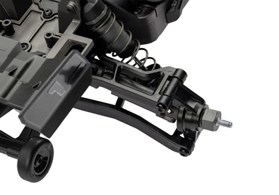 טרקסס מיני XRT מוכנה לנסיעה - בראשלס 4X4 בגודל 1/16 בצבע אדום (ללא סוללה ומטען )