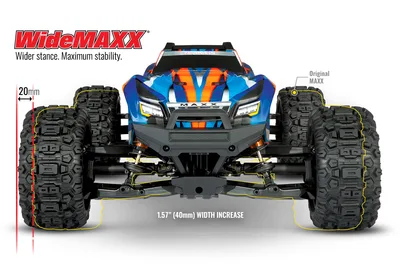 טרקסס מאקסס בראשלס 4X4 בצבע אדום/שחור WideMAXX מוכן לנסיעה