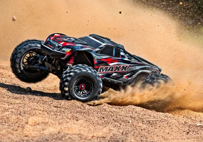 טרקסס מאקסס בראשלס 4X4 בצבע אדום/שחור WideMAXX מוכן לנסיעה