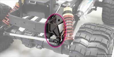HD Al Front Lateral Rod Stay(Mad Crusher) MAW028GM -2