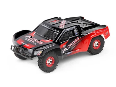 רכב חשמלי 1/12 שורט קורס WL-TOYS 4X4 אדומה