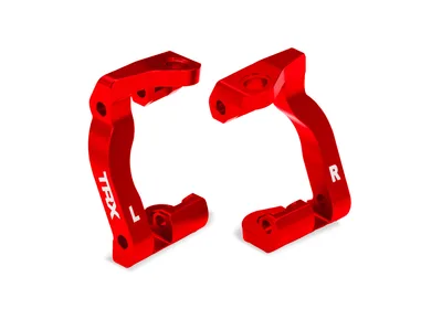 זוג תופסני קאסטר מאלומיניום בצבע אדום לרכבים תוצרת טרקסס Blocks (L&R)