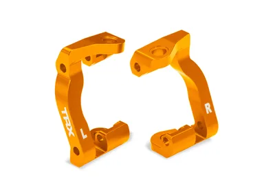 זוג תופסני קאסטר מאלומיניום בצבע כתום לרכבים תוצרת טרקסס Blocks (L&R)