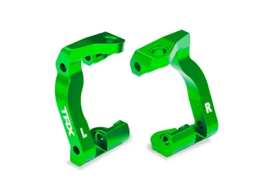 זוג תופסני קאסטר מאלומיניום בצבע ירוק לרכבים תוצרת טרקסס Blocks (L&R)