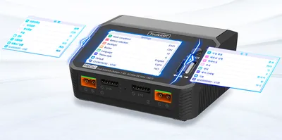 מטען דיגיטלי כפול M6DAC ליפו 1-6 תאים מהיר ולמגון סוגי סוללות